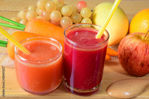 Naklejka napój fitness owoc jedzenie zdrowie