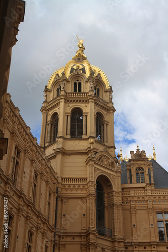 Naklejka zamek wieża architektura drzewa