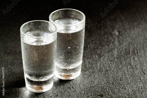 Obraz na płótnie woda napój świeży czysta bar