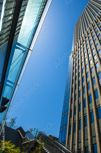 Plakat architektura śródmieście błękitne niebo krajobraz niebo