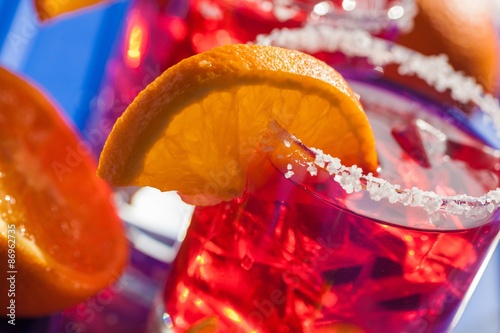 Fotoroleta napój pomarańczowy różowy sok party