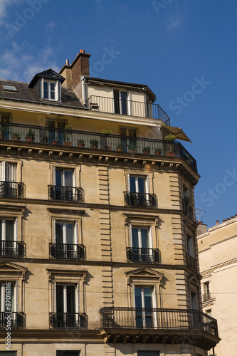 Naklejka europa francja roślina architektura paris