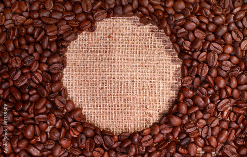 Naklejka kawa kawiarnia jedzenie napój brązowy