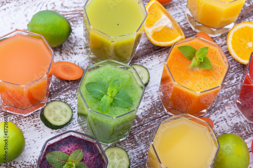 Naklejka warzywo napój zdrowy zdrowie