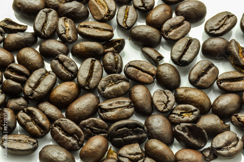 Naklejka ziarno natura kawiarnia arabski napój
