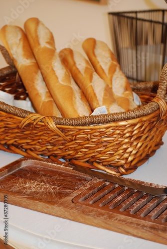Obraz na płótnie deska kromka chleba 4