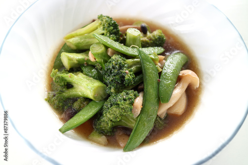 Fotoroleta mixed vegetables in oyster sauce