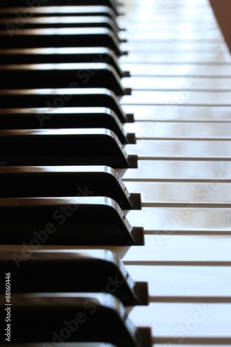 Plakat muzyka fortepian muzyczny notatka narządowych