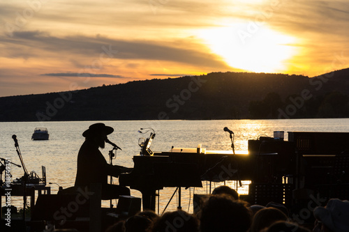 Naklejka koncert muzyka morze