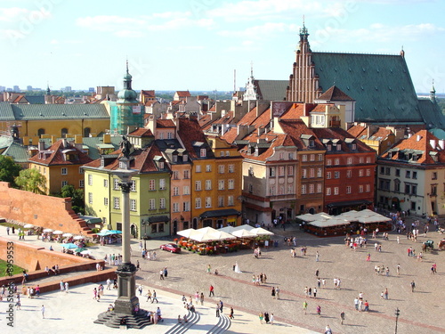 Obraz na płótnie stary miejski miasto warszawa