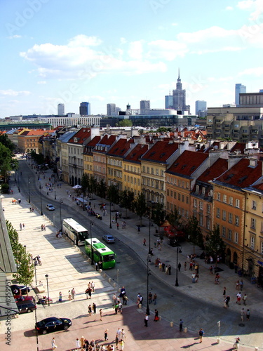 Obraz na płótnie miasto stary warszawa miejski ulica