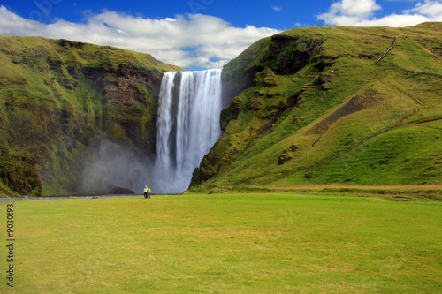 Naklejka Wodospad Skógarfoss, Islandia