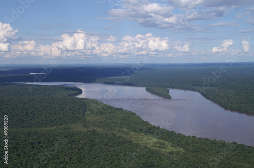 Plakat woda brazylia natura rzeki