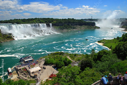 Naklejka wodospad pejzaż kanada united states sceniczny