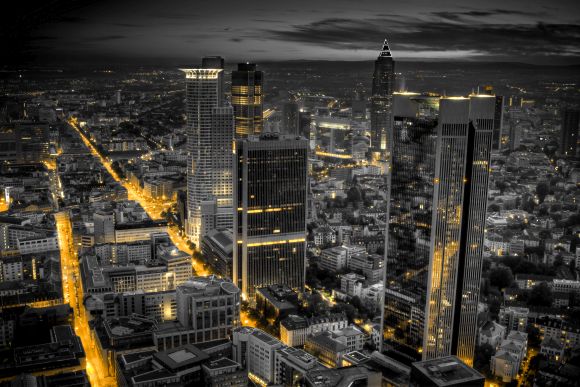 Fotoroleta Frankfurt nocą