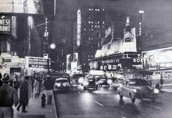 Fototapeta Broadway in New York - 1957r.