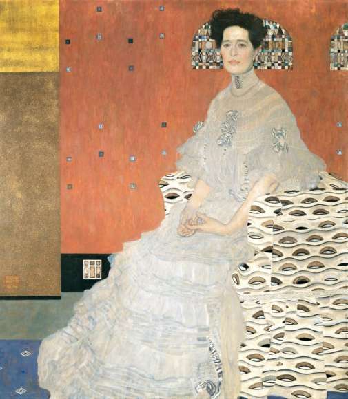 Naklejka Gustav Klimt portret Fritzy Riedler